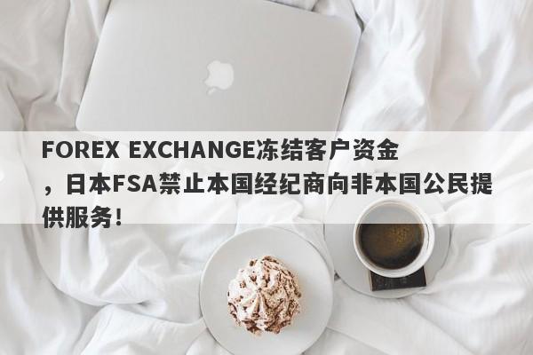 FOREX EXCHANGE冻结客户资金，日本FSA禁止本国经纪商向非本国公民提供服务！