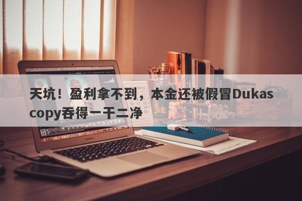 天坑！盈利拿不到，本金还被假冒Dukascopy吞得一干二净