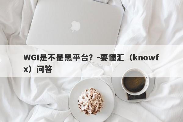 WGI是不是黑平台？-要懂汇（knowfx）问答