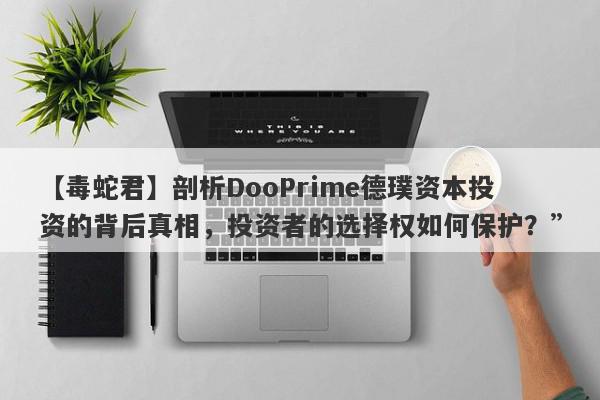 【毒蛇君】剖析DooPrime德璞资本投资的背后真相，投资者的选择权如何保护？”