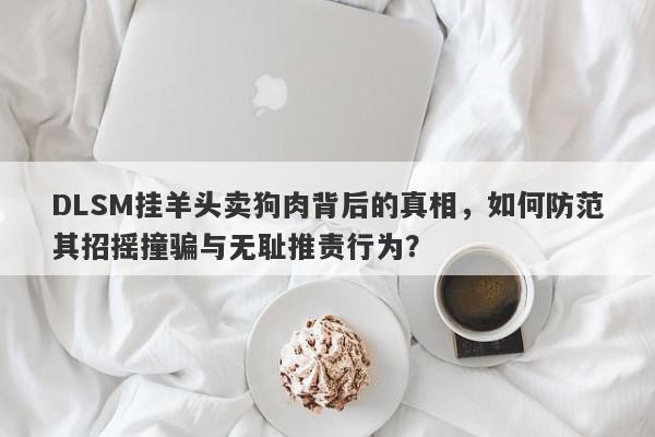 DLSM挂羊头卖狗肉背后的真相，如何防范其招摇撞骗与无耻推责行为？