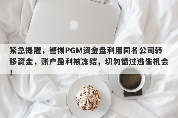 紧急提醒，警惕PGM资金盘利用同名公司转移资金，账户盈利被冻结，切勿错过逃生机会！