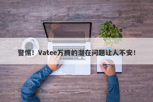 警惕！Vatee万腾的潜在问题让人不安！