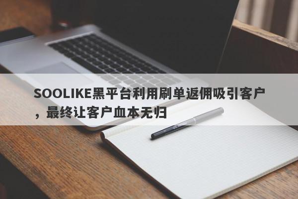 SOOLIKE黑平台利用刷单返佣吸引客户，最终让客户血本无归