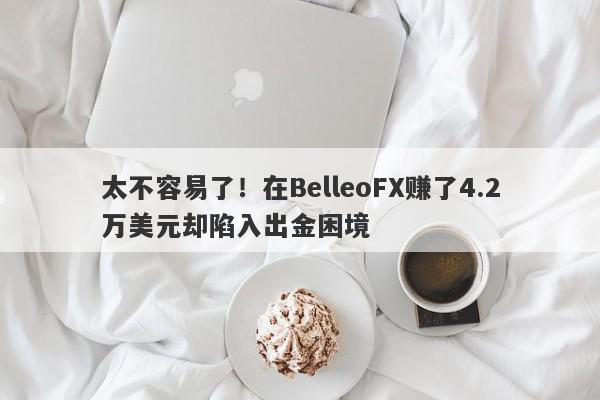 太不容易了！在BelleoFX赚了4.2万美元却陷入出金困境