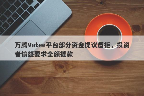 万腾Vatee平台部分资金提议遭拒，投资者愤怒要求全额提款