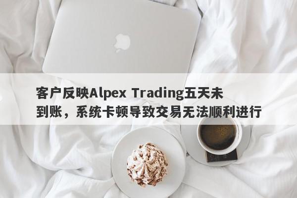 客户反映Alpex Trading五天未到账，系统卡顿导致交易无法顺利进行