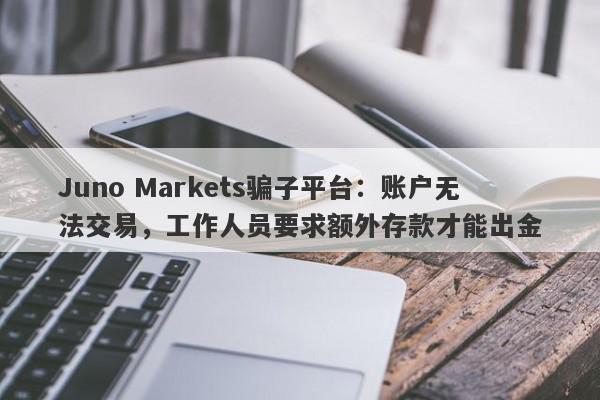 Juno Markets骗子平台：账户无法交易，工作人员要求额外存款才能出金