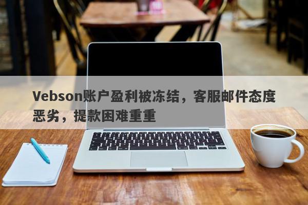 Vebson账户盈利被冻结，客服邮件态度恶劣，提款困难重重