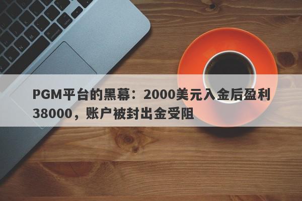 PGM平台的黑幕：2000美元入金后盈利38000，账户被封出金受阻