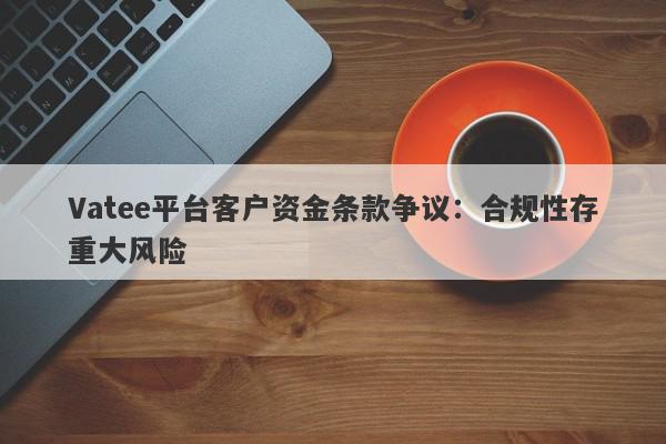 Vatee平台客户资金条款争议：合规性存重大风险